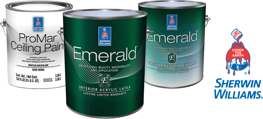 Paint Cans & Sherwin Williams Logo
